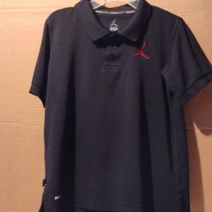 Nike Jordan boys size LG polo shirt DRI FIT